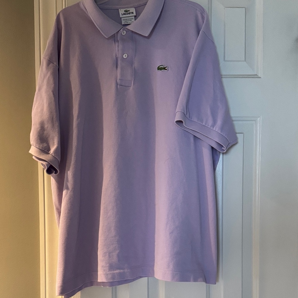 Lacoste Men's Lavender Polo Shirt